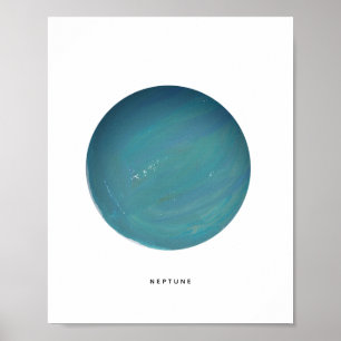 Impression d'art de la planète Neptune peinte