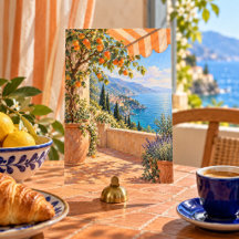Impression d'art de la terrasse aux abricots