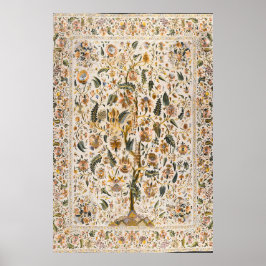 Impression d'art de l'arbre de vie ottoman floral