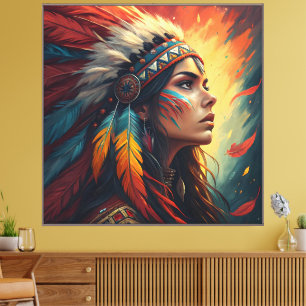 Impression d'art de l'esprit tribal coloré