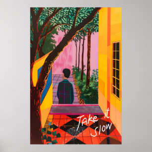 Impression d'art de paysage serein inspiré de Mati