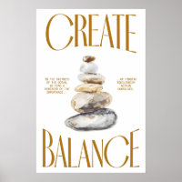 Impression d'art de pierre Zen Méditation Inspiran