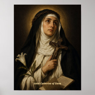 Impression d'art de Sainte Catherine de Sienne
