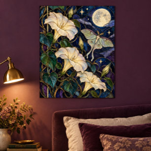 Impression d'art de serre de Moonflower