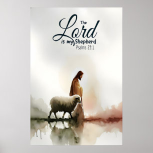 Impression d'art de verset biblique, Psaume 231 Ch