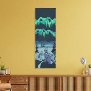 Impression d'art d'ours polaire