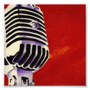 Impression d'art du microphone