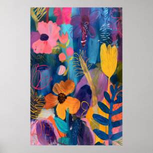 Impression d'art floral inspirée de Matisse, botan
