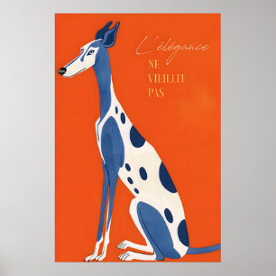 Impression d'art Greyhound Citation française Ill
