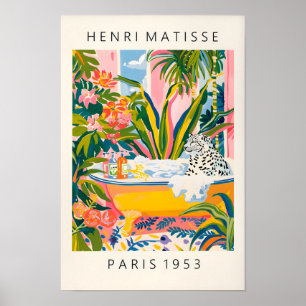 Impression d'art Léopard des neiges, Affiche Matis