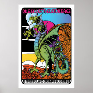 Impression d'art mat de l'affiche de concert repro
