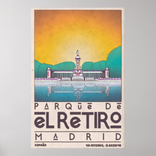 Impression d'art mural de Madrid Parque de El Reti