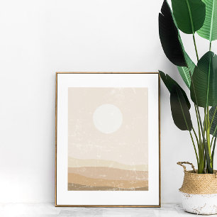 Impression d'art mural de paysage de coucher de so