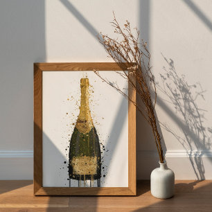 Impression d'art mural 'Fool's Gold' pour bouteill