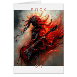 Impression d'art numérique Rock On Fantasy AI - Pe