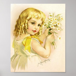 Impression d'art par Maud Humphrey Girl Yellow Dre