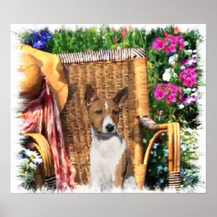 Impression d'art pour les amoureux de Basenji