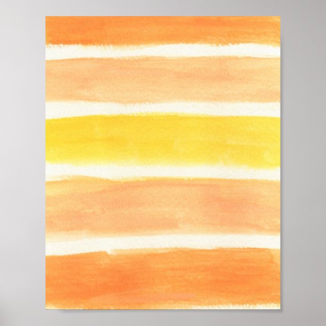 Impression d'art rayures Cream Sickle (Devant)