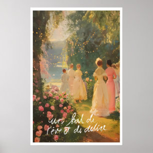 Impression d'art rococo côtier Roseraie, Lanternes