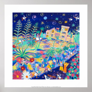 Impression d'art : Tropical Blue Night Tresco.