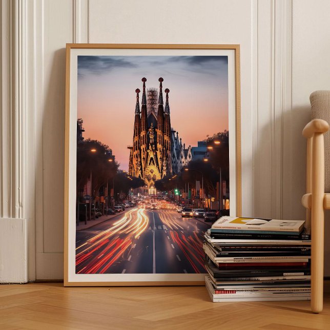 Impression de Barcelone Espagne Art mural de Barce (Créateur téléchargé)