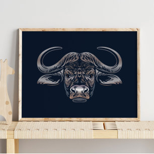 Impression de buffle africain African Buffalo Pr