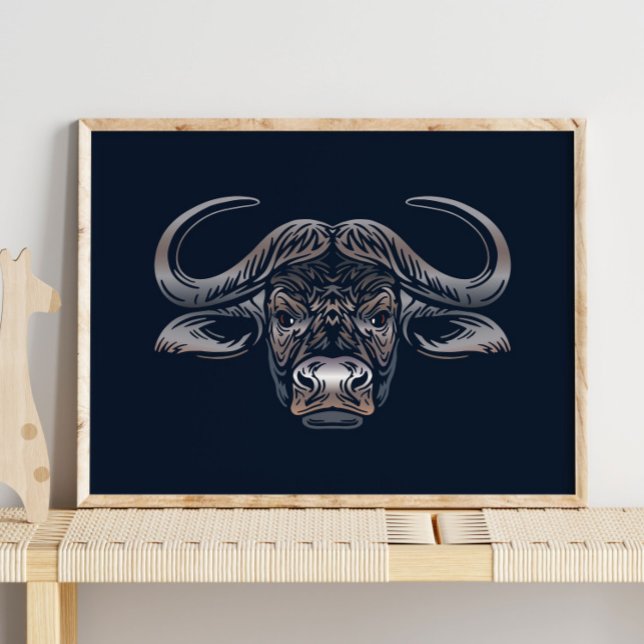 Impression de buffle africain | African Buffalo Pr (Créateur téléchargé)