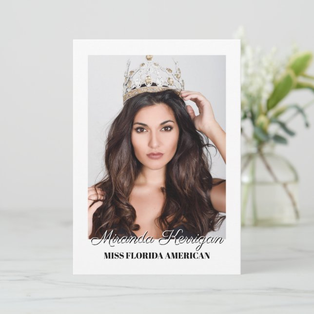 Impression de carte auto modifiable - Arrière - pl (Debout devant)