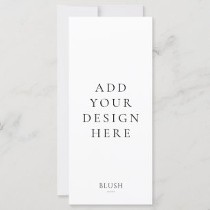 Impression de carte de menu 4 po x 9 po