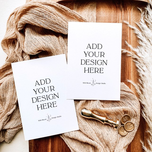 Impression de carte de réponse verticale 3,5 x 5 p (Créateur téléchargé)