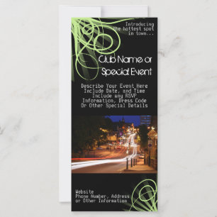 Impression de carte en rack, club de nuit ou thème