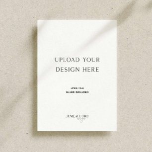 Impression de carte monoface de 5 x 7 pouces