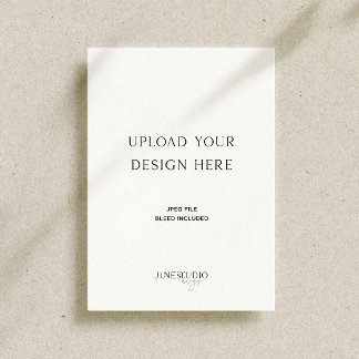 Impression de carte monoface de 5 x 7 pouces