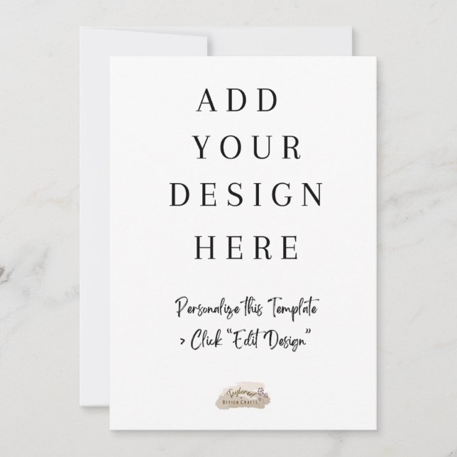 Impression de carte plate 5x7 po (Devant)