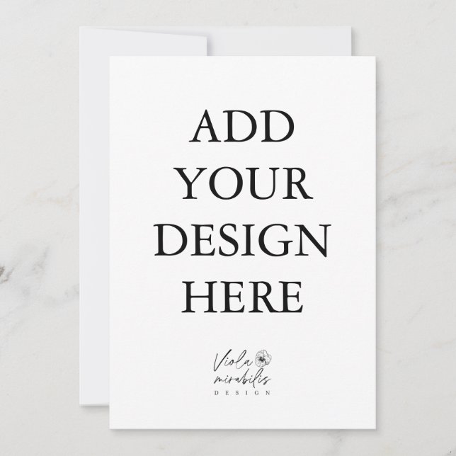 Impression de carte Portrait de 5 po x 7 po (Devant)