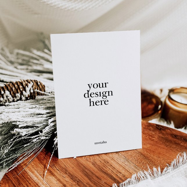 Impression de cartes de fêtes plates (Créateur téléchargé)