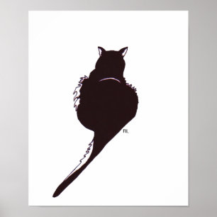 Impression de chat noir
