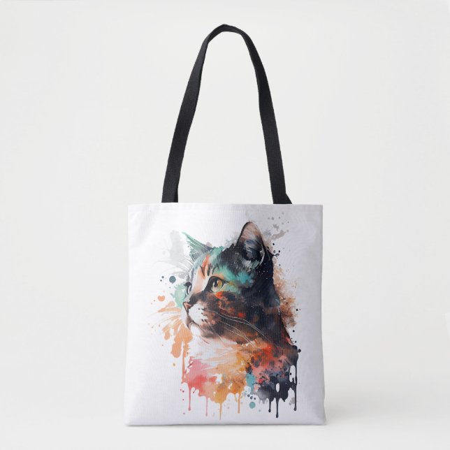 Impression de chat pour Amoureux des chats Sac fou (Devant)