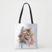 Impression de chat pour Amoureux des chats Sac fou