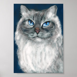 Impression de chat sibérien