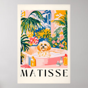 Impression de Chien Havanais dans une Baignoire da