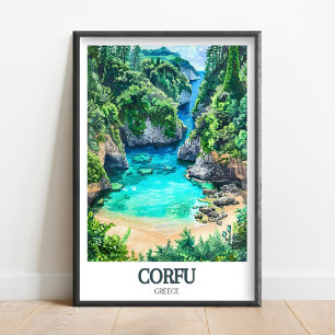 Impression de Corfou - Affiche de Corfou - Art mur