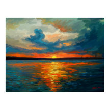 Impression de coucher de soleil