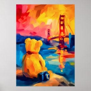 Impression de coucher de soleil fauviste Teddy de