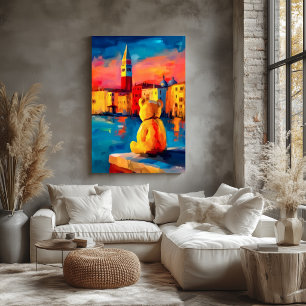 Impression de coucher de soleil sur le canal de Ve