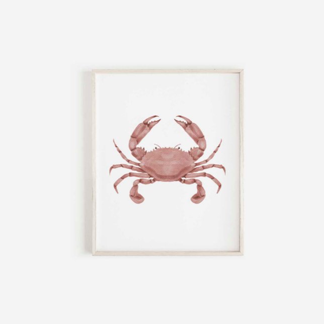 Impression de crabe rouge aquarelle (Créateur téléchargé)