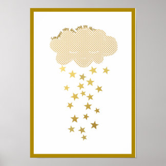 Impression de crèche Nuages et Étoiles