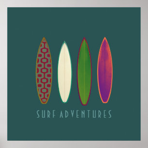 impression de décor d'aventures de surf