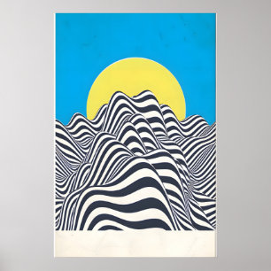 Impression de design original inspiré du rock psyc