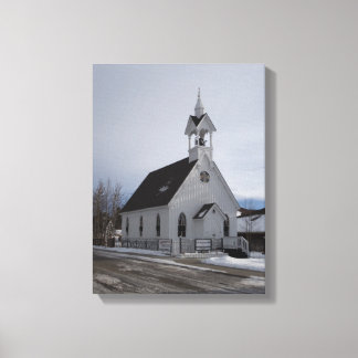 Impression de designer d'église blanche chrétienne